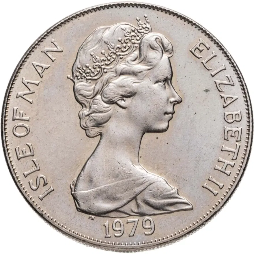 Остров Мэн 1 крона (crown) 1979  1000 лет Тинвальду - Драккар
