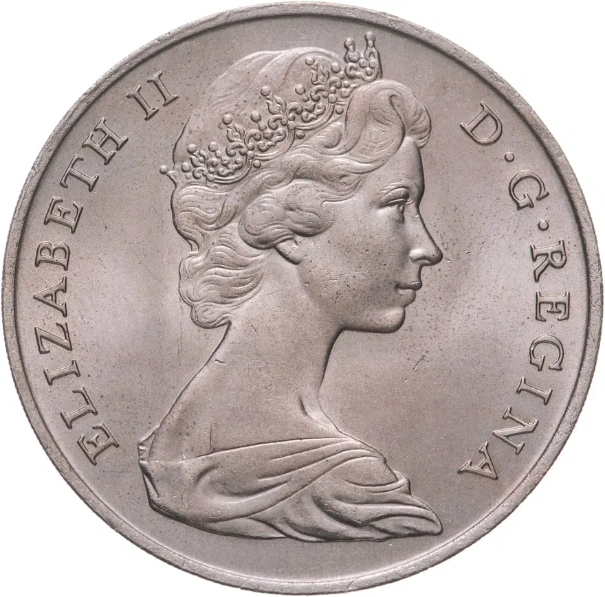 Гибралтар 1 крона (crown) 1968, реверс