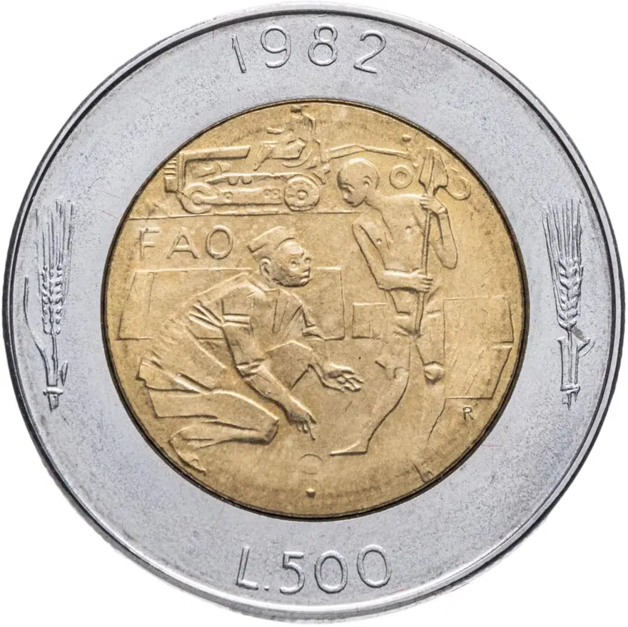 Сан-Марино 500 лир (lire) 1982  FAO (ФАО)