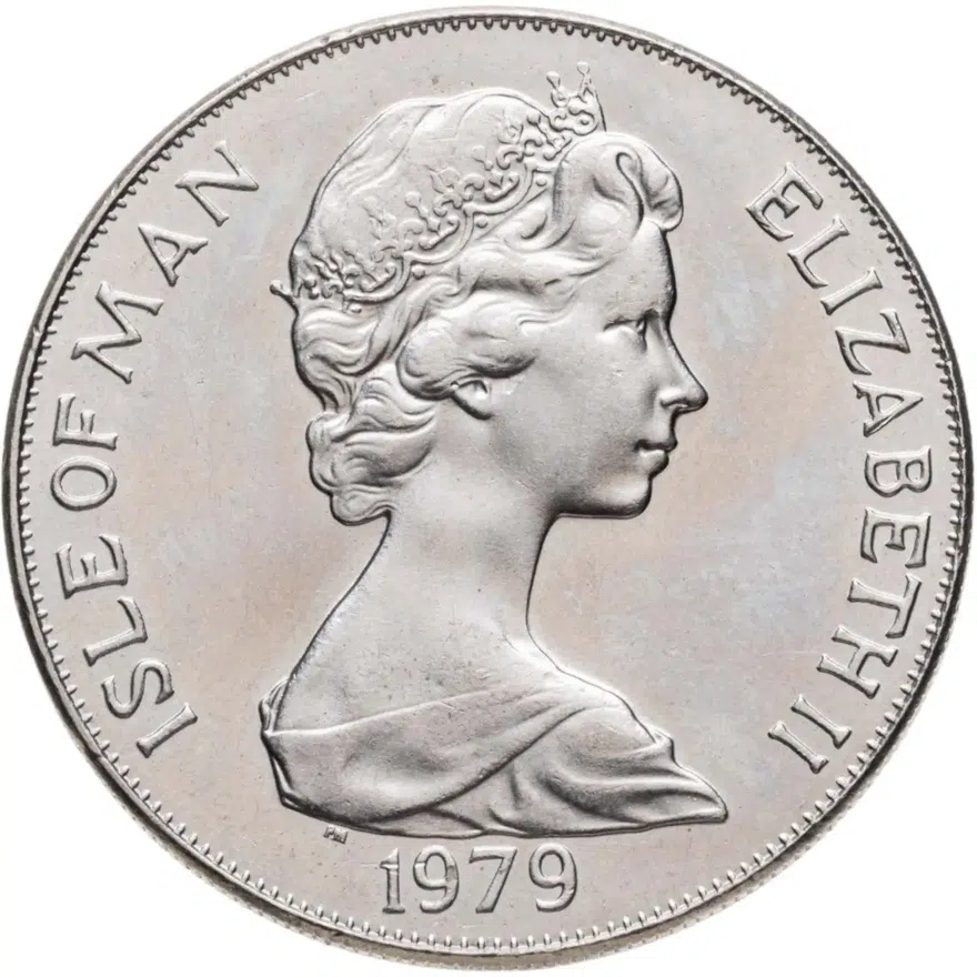 Остров Мэн 1 крона (crown) 1979  300 лет монетам острова Мэн