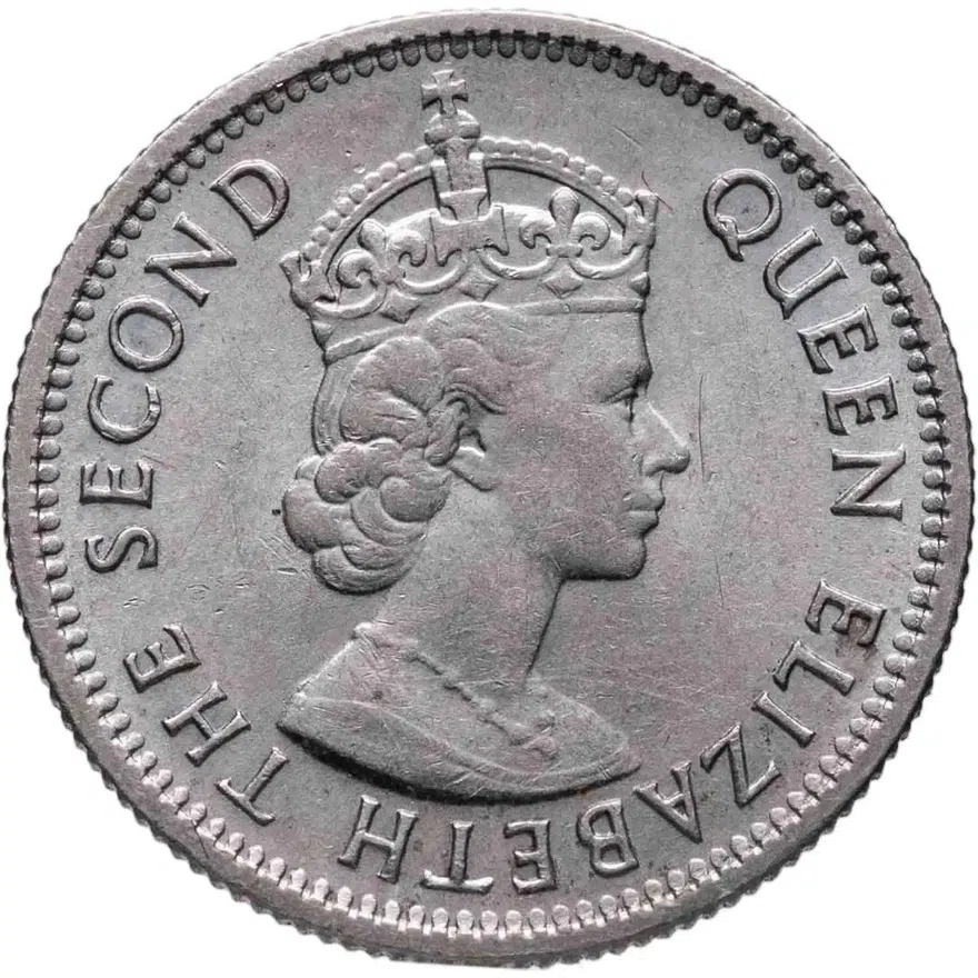 Малайя и Британское Борнео 5 центов (cents) 1961 KN  знак монетного двора "KN" - Кингз Нортон, Бирмингем, реверс