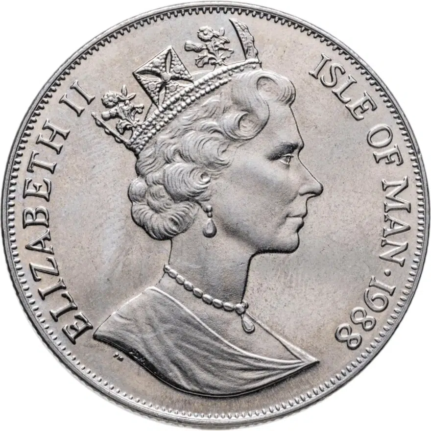 Остров Мэн 1 крона (crown) 1988 "Кошки - Мэнкс", реверс