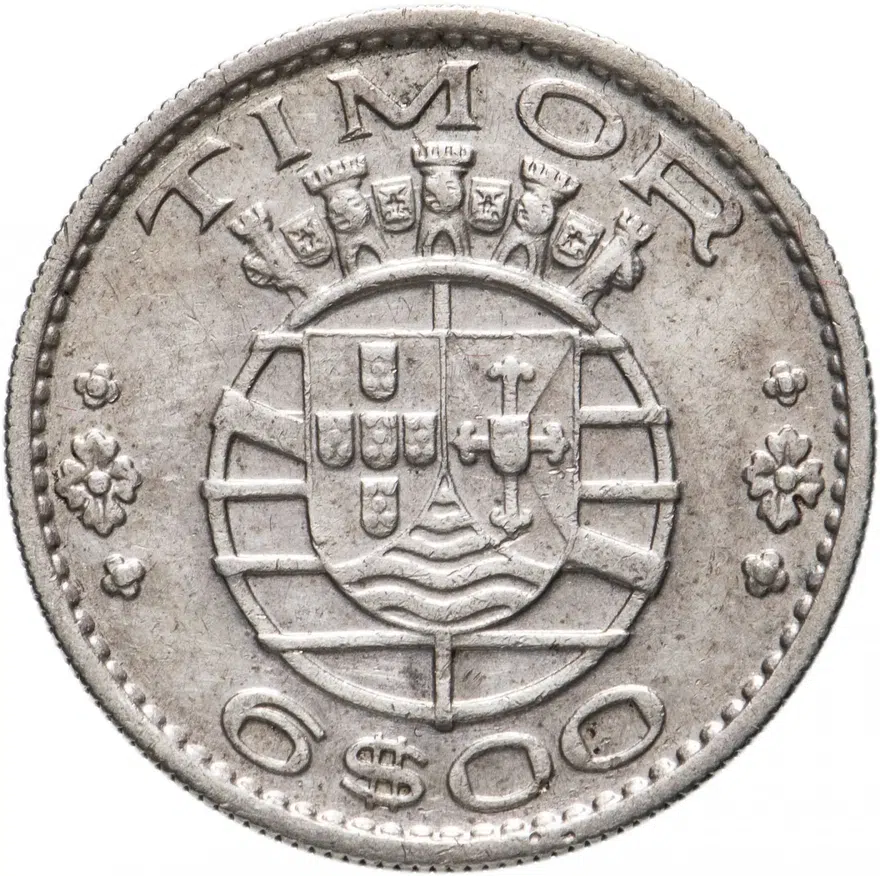 Португальский Тимор 6 эскудо (escudos) 1958