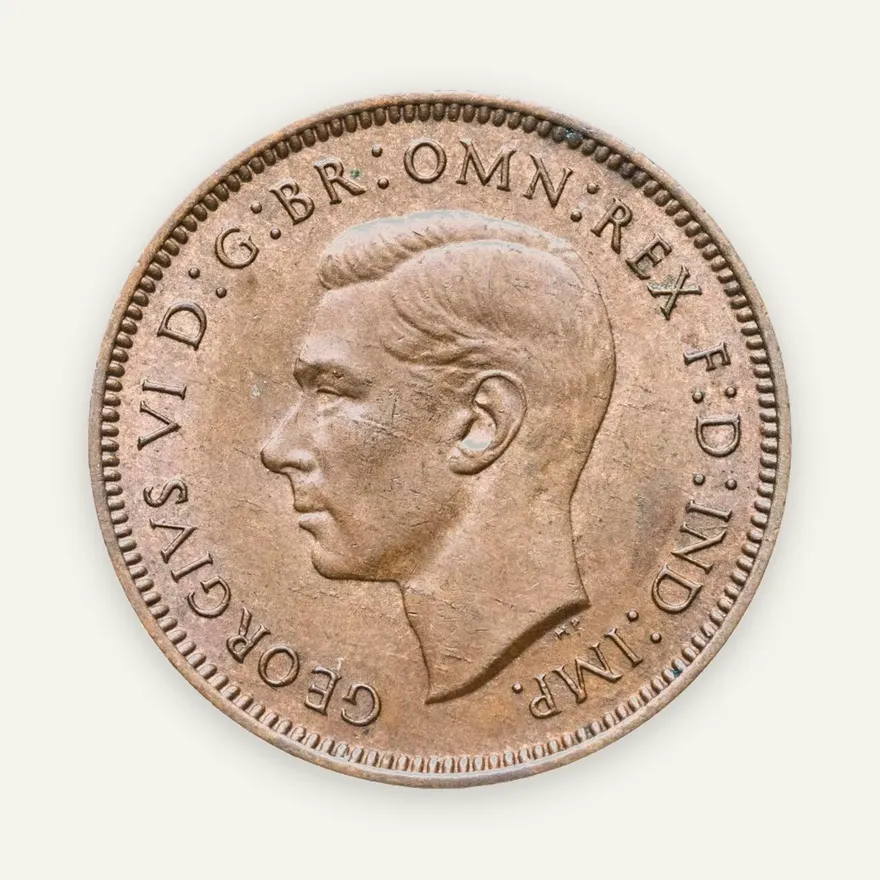 Великобритания 1 фартинг (farthing) 1947, аверс