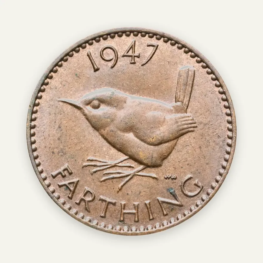 Великобритания 1 фартинг (farthing) 1947, реверс