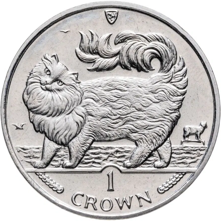 Остров Мэн 1 крона (crown) 1993 "Кошки - Мейн-кун"