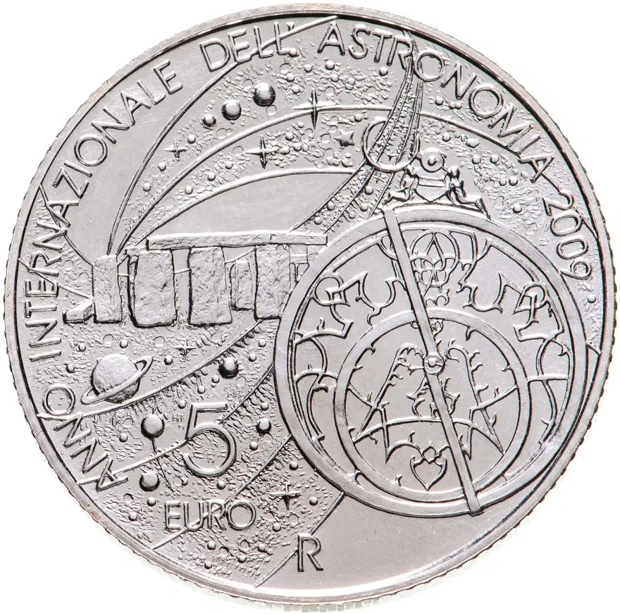 Сан-Марино 5 евро (euro) 2009  Международный год астрономии