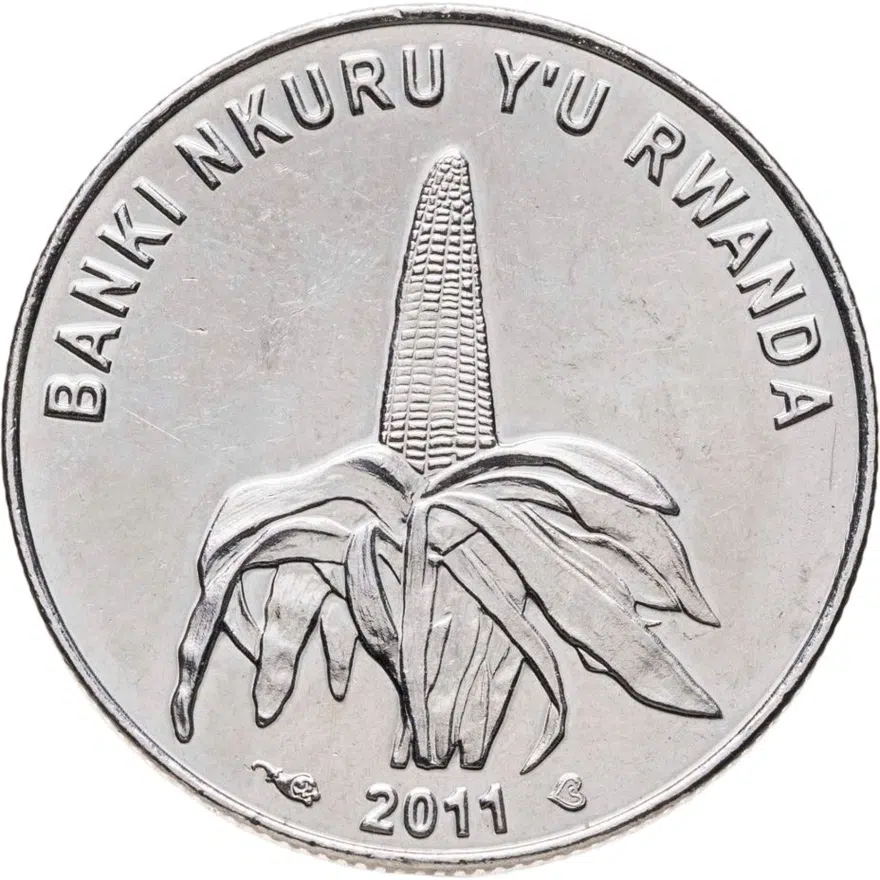 Руанда 50 франков (francs) 2011, аверс