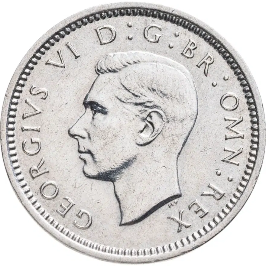 Великобритания 3 пенса (pence) 1940, аверс