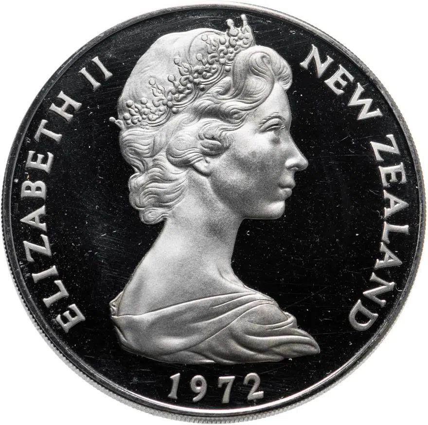 Новая Зеландия 1 доллар (dollar) 1972, реверс
