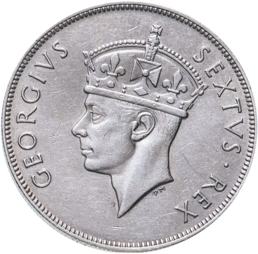 Британская Восточная Африка 1 шиллинг (shilling) 1952 H  знак монетного двора: "H" - Хитон, Бирмингем, реверс