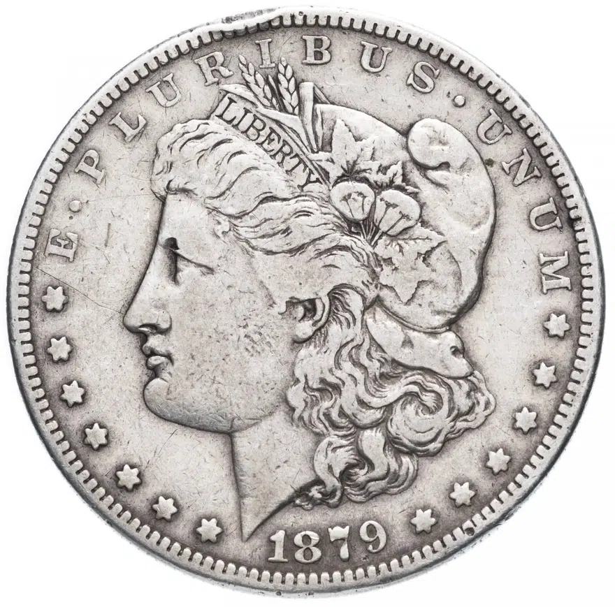 США 1 доллар (dollar) 1879 S  "Доллар Моргана" - "S"