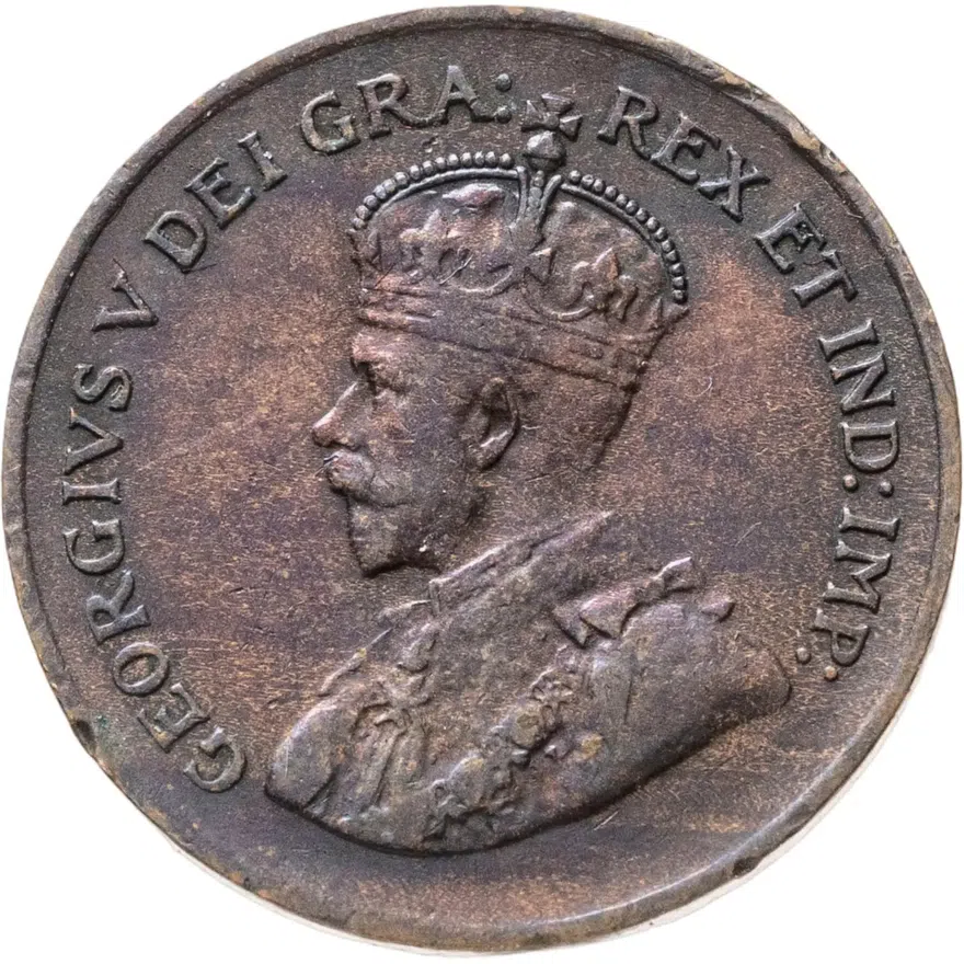 Канада 1 цент (cent) 1928, реверс