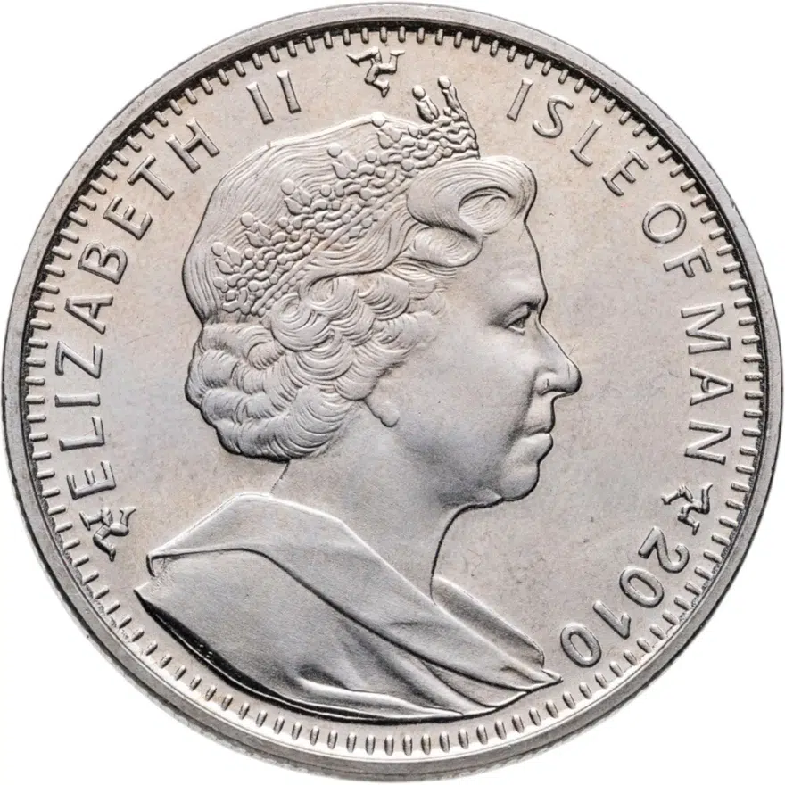 Остров Мэн 1 крона (crown) 2010 "Кошки - Абиссинская кошка", реверс