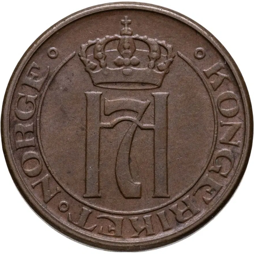 Норвегия 2 эре (ore) 1950, реверс