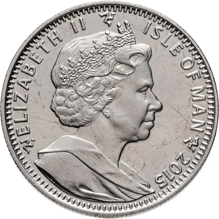 Остров Мэн 1 крона (crown) 2015  200 лет битве при Ватерлоо - Наполеон, реверс