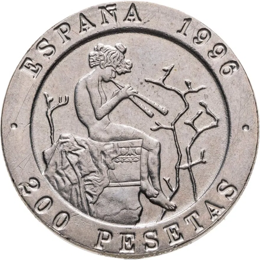 Испания 200 песет (pesetas) 1996 "Мастера испанской живописи - Мариано Фортуни и Рамон Байеу"