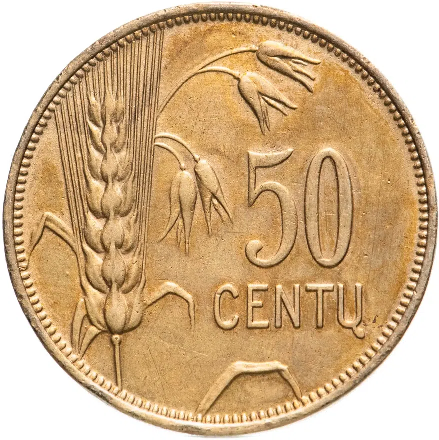 Литва 50 центов (cents) 1925