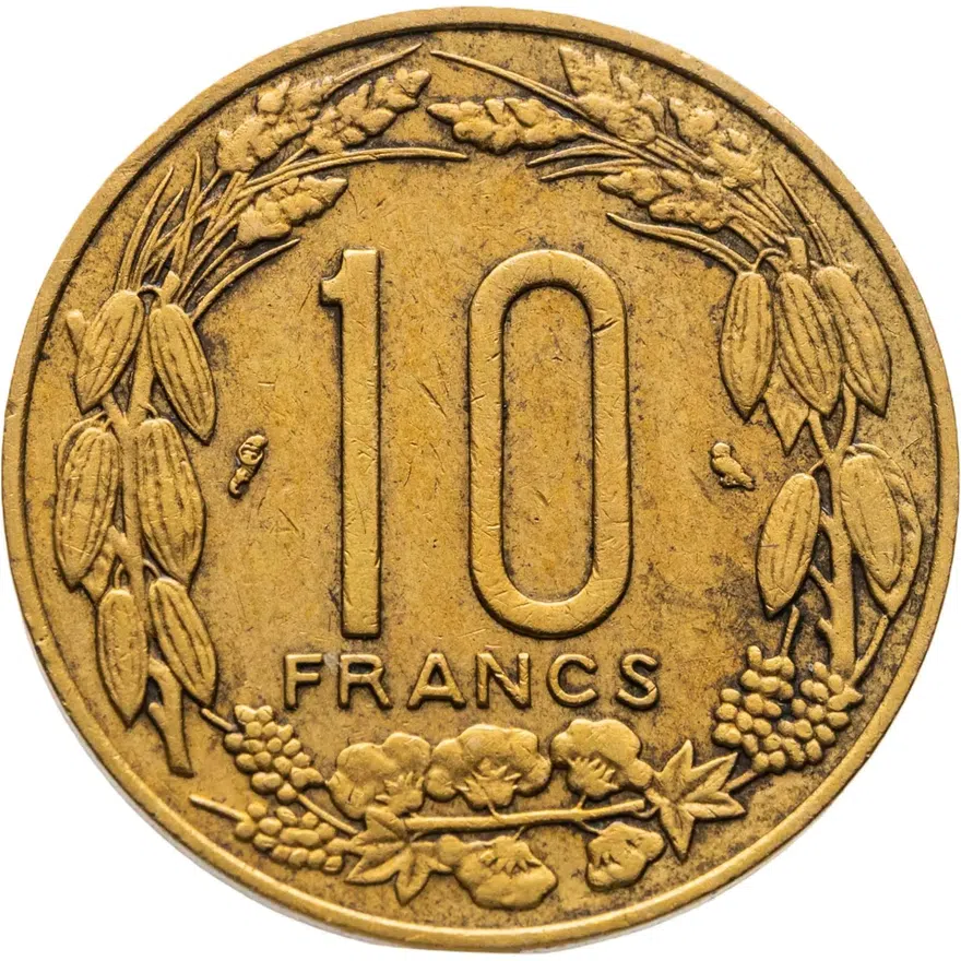 Французская Экваториальная Африка 10 франков (franc) 1961 Камерун, реверс