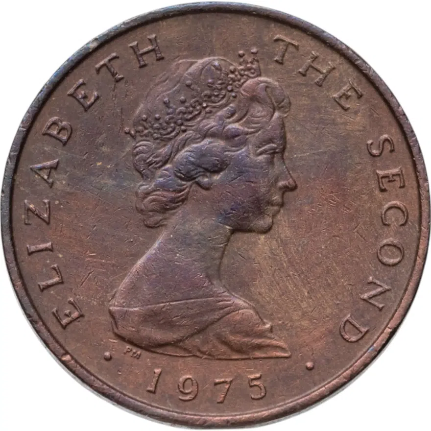 Остров Мэн 1 новый пенни (penny) 1975, аверс