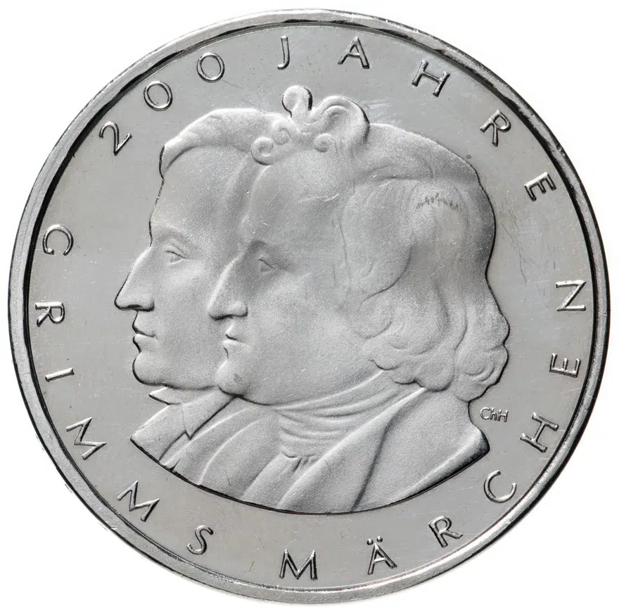 Германия 10 евро (euro) 2012  200 лет сказкам братьев Гримм