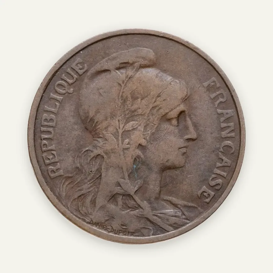 Франция 5 сантимов (centimes) 1911, реверс