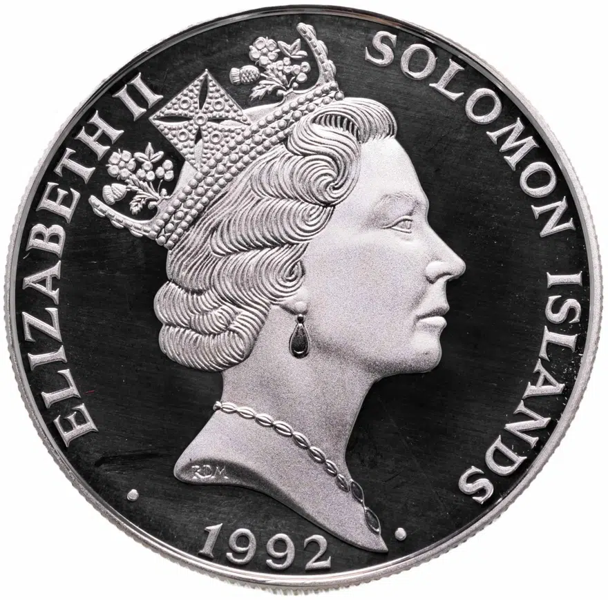 Соломоновы Острова 10 долларов (dollars) 1992  XXV Летние Олимпийские игры, Барселона 1992, реверс