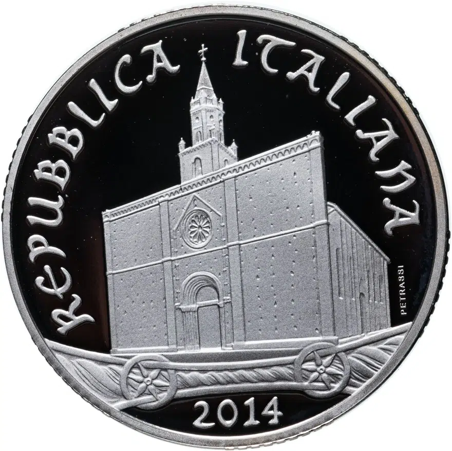 Италия 10 евро (euro) 2014  Искусство Италии - Атри, Абруццо