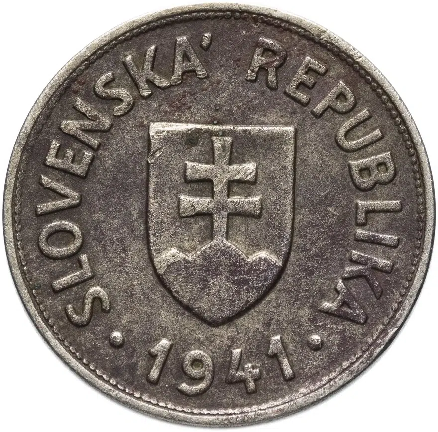 Словакия 50 геллеров 1941, реверс