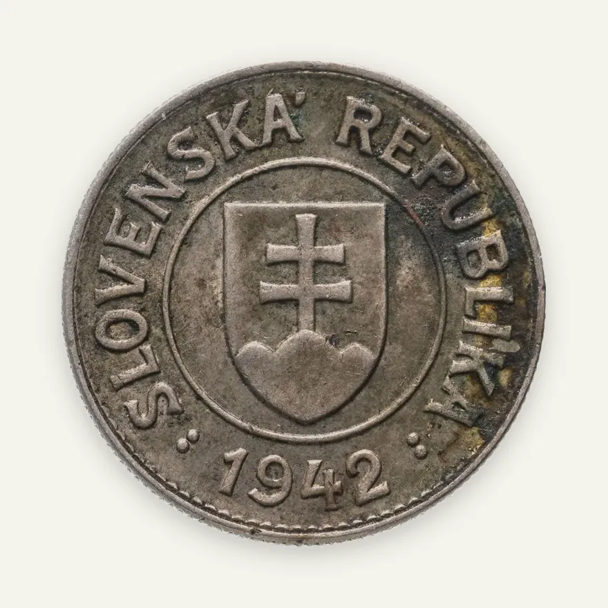 Словакия 1 крона (koruna) 1942, реверс