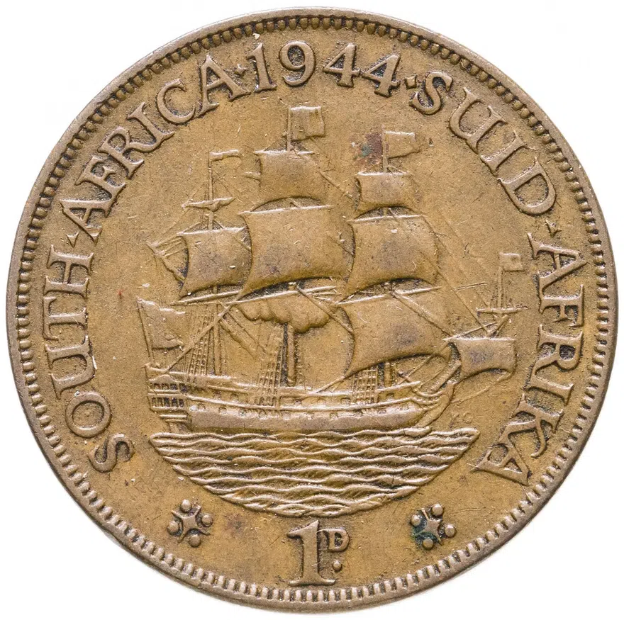 ЮАР 1 пенни (penny) 1944