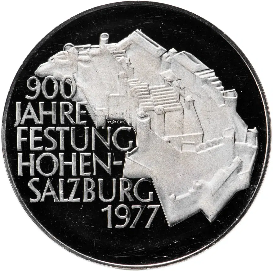 Австрия 100 шиллингов (shillings) 1977 "900 лет крепости Хоэнзальцбург"