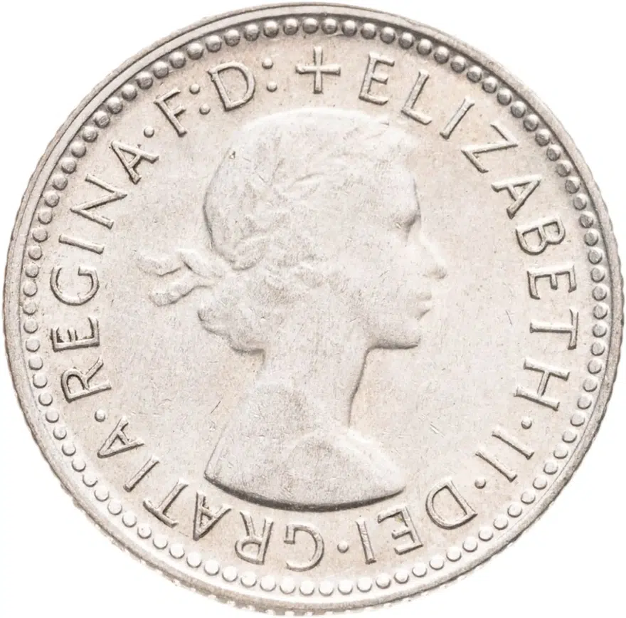 Австралия 6 пенсов (pence) 1961, реверс