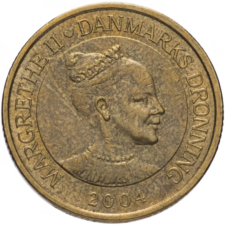 Дания 20 крон (kroner) 2004   "Башня Гуз, Вордингборг", аверс