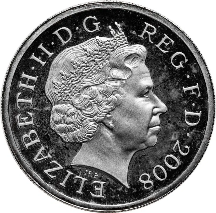 Великобритания 1 фунт (pound) 2008, реверс