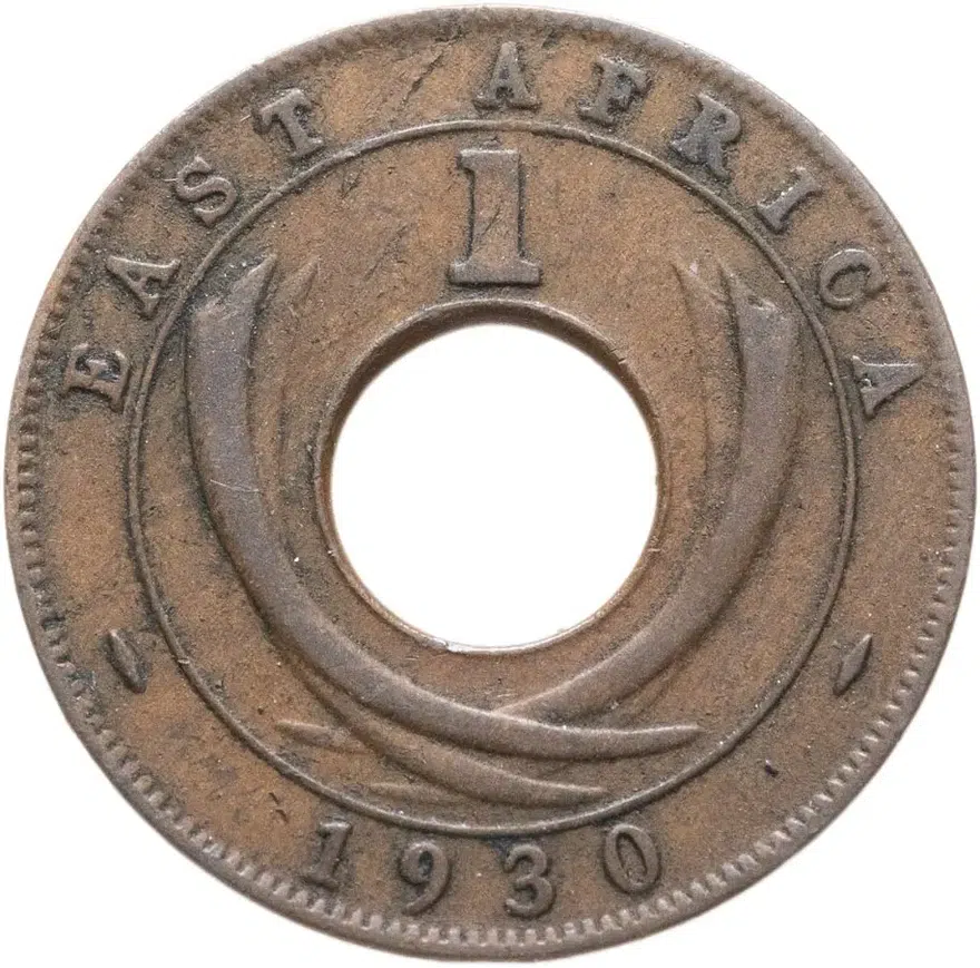 Британская Восточная Африка 1 цент (cent) 1930, реверс