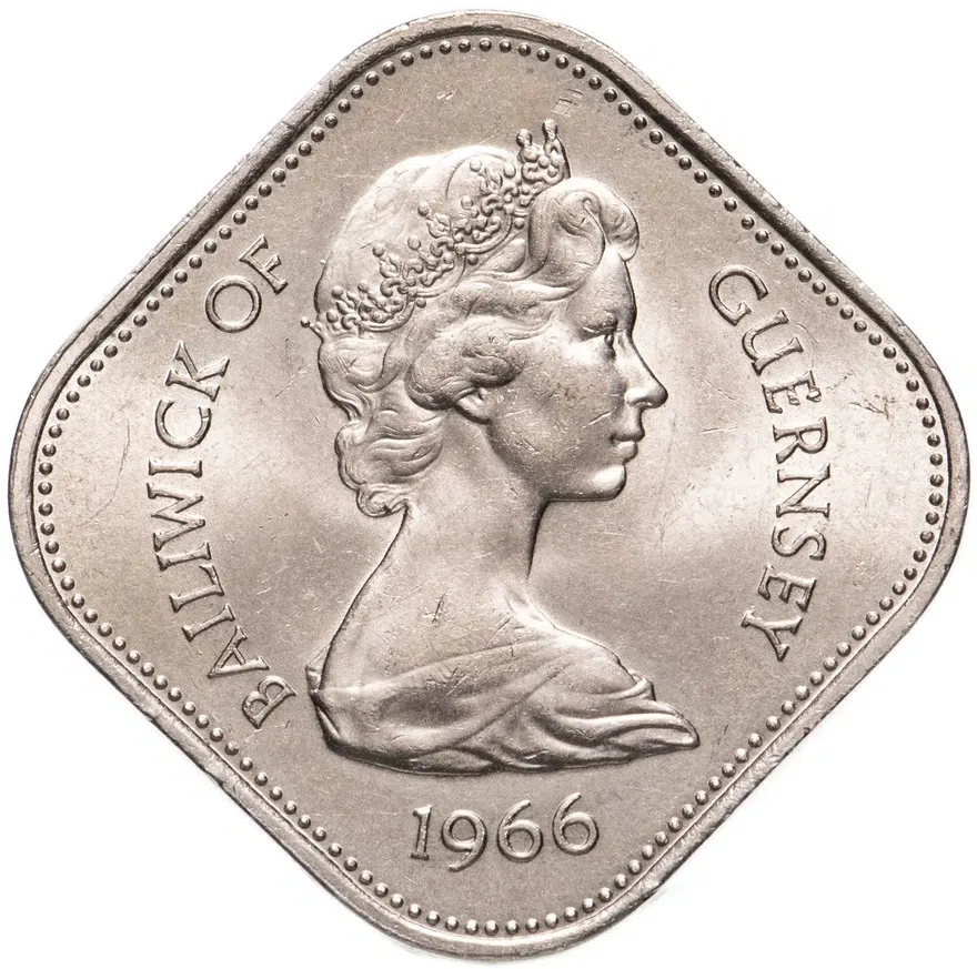 Гернси 10 шиллингов (shillings) 1966 "900-летие завоевания Нормандии"