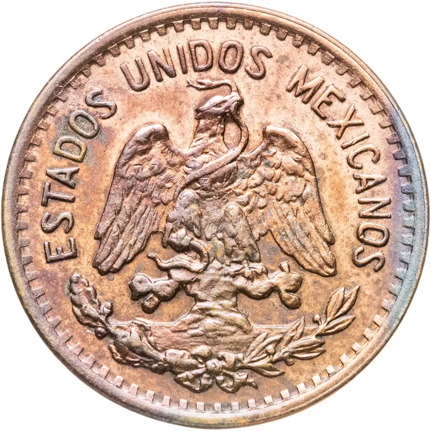 Мексика 1 сентаво (centavo) 1939, реверс