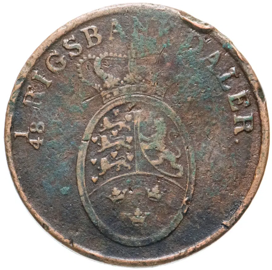 Дания 2 ригсбанкскиллинга (rigsbankskilling) 1818, реверс