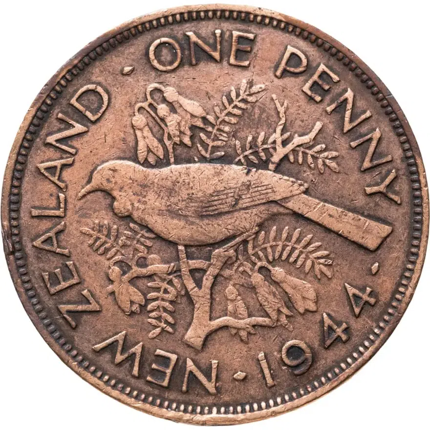 Новая Зеландия 1 пенни (penny) 1944