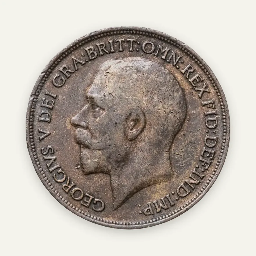 Великобритания 1 пенни (penny) 1915, аверс