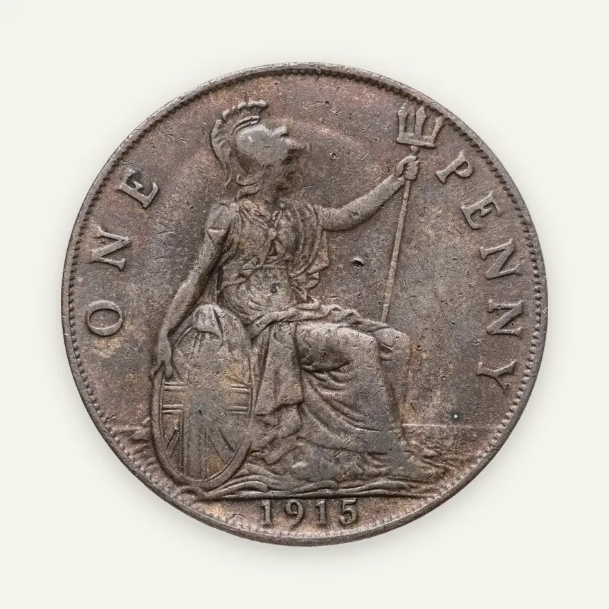 Великобритания 1 пенни (penny) 1915, реверс
