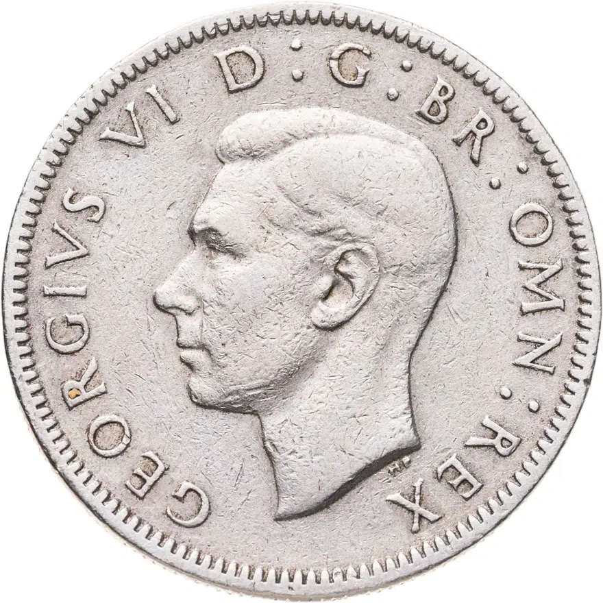 Великобритания 1 шиллинг (shilling) 1948   Шотландский шиллинг - лев, сидящий на короне