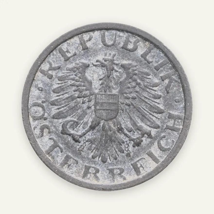 Австрия 10 грошей (groschen) 1948, реверс