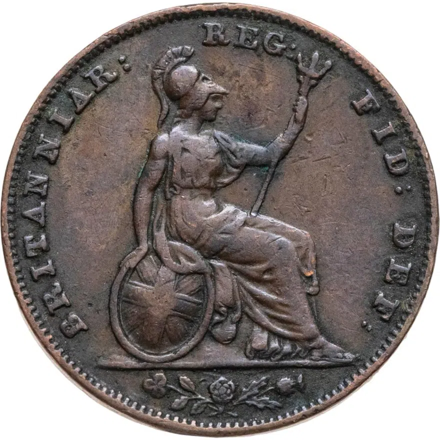 Великобритания 1 фартинг (farthing) 1840