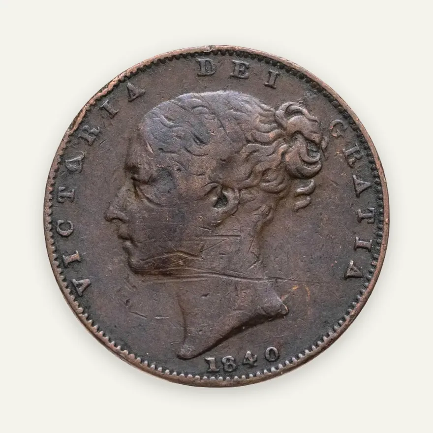 Великобритания 1 фартинг (farthing) 1840, реверс