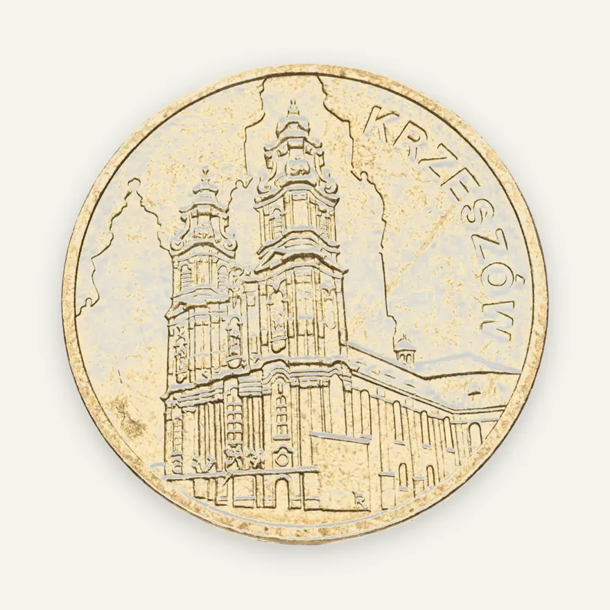 Польша 2 злотых (zlote) 2010  Памятники Польши - Кшешув, аверс