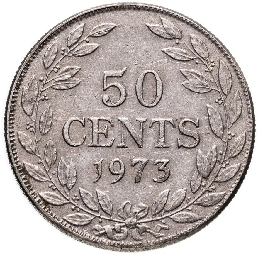 Либерия 50 центов (cents) 1973