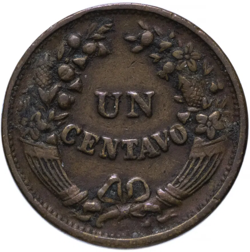 Перу 1 сентаво (centavo) 1918, аверс