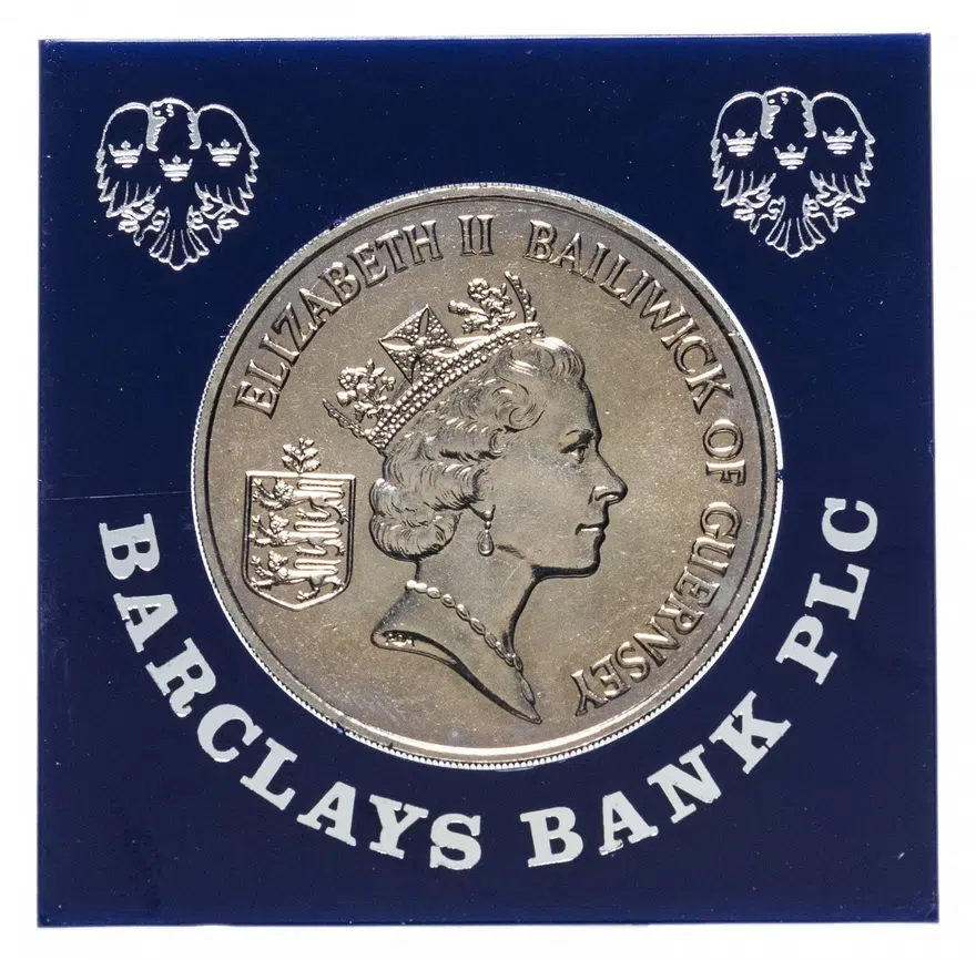 Гернси 2 фунта (pounds) 1986 "XIII Игры Содружества", реверс